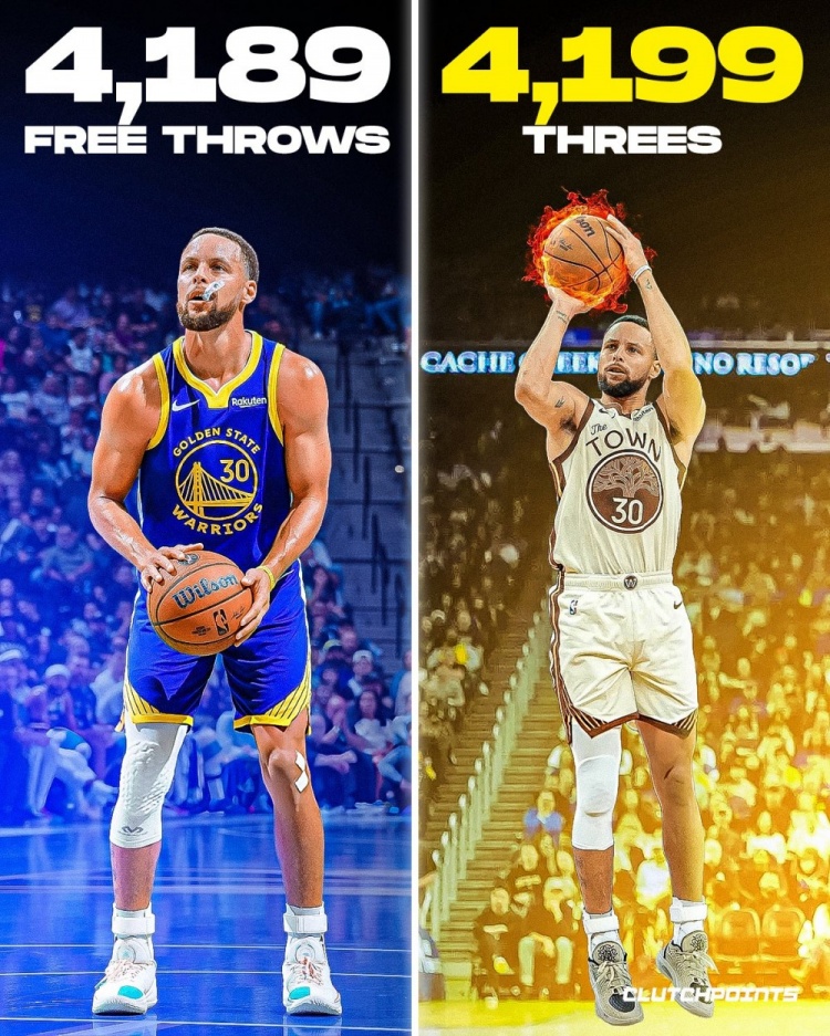 pp电子试玩-离谱！库里生涯三分命中数4199个比罚球命中数还多10个